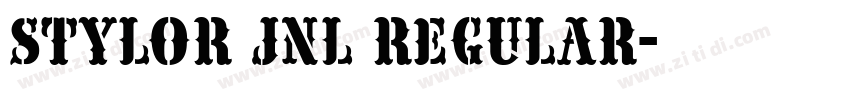 Stylor JNL Regular字体转换
